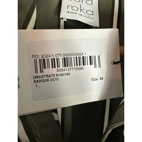 Sara Roka Draetra Striped Poplin Midi Dress Striped Multi Size US 10 IT 46 - Picture 4 of 13